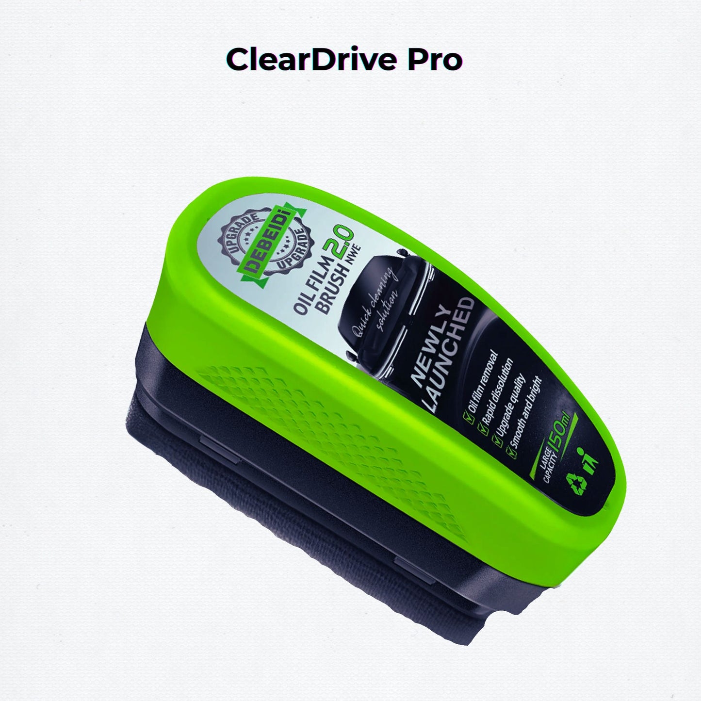 ClearDrive Pro – Oil Film Remover & Glass Cleaning Kit (150ml + Sponge Brush)