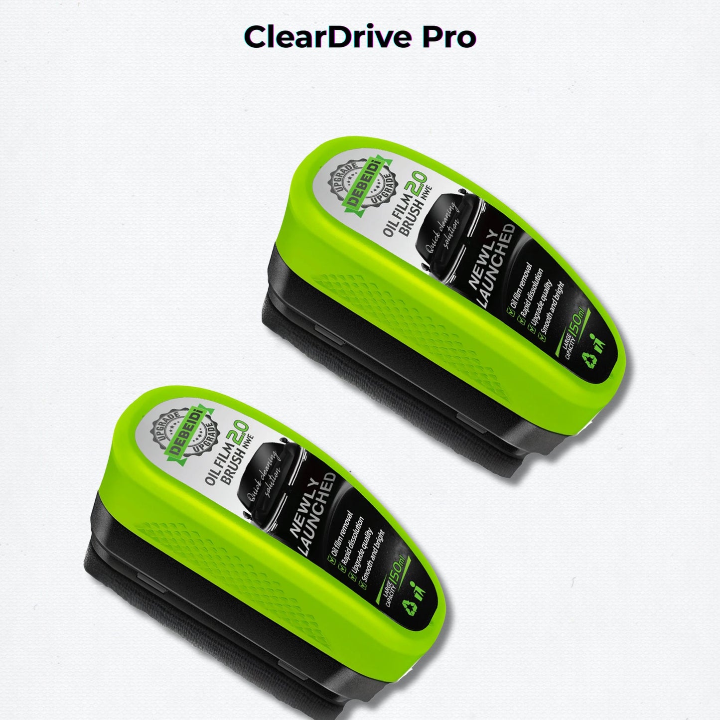 ClearDrive Pro – Oil Film Remover & Glass Cleaning Kit (150ml + Sponge Brush)