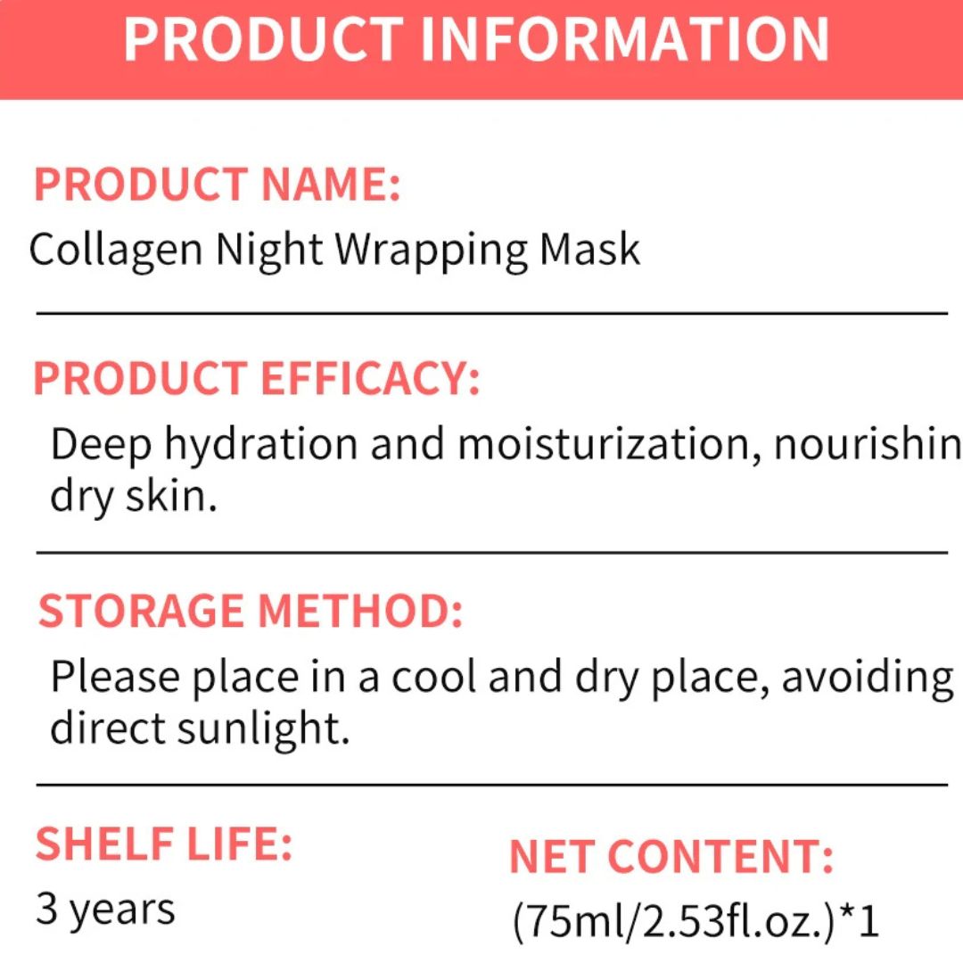 Collagen Overnight Wrap Mask with Jelly Brush
