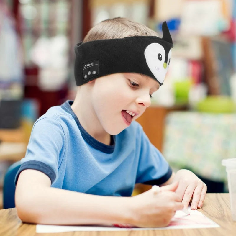 SleepTunes Kids Bluetooth Headband – Soft Music Sleep Mask with Cute Animal Design