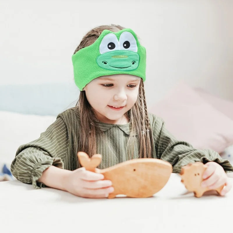 SleepTunes Kids Bluetooth Headband – Soft Music Sleep Mask with Cute Animal Design