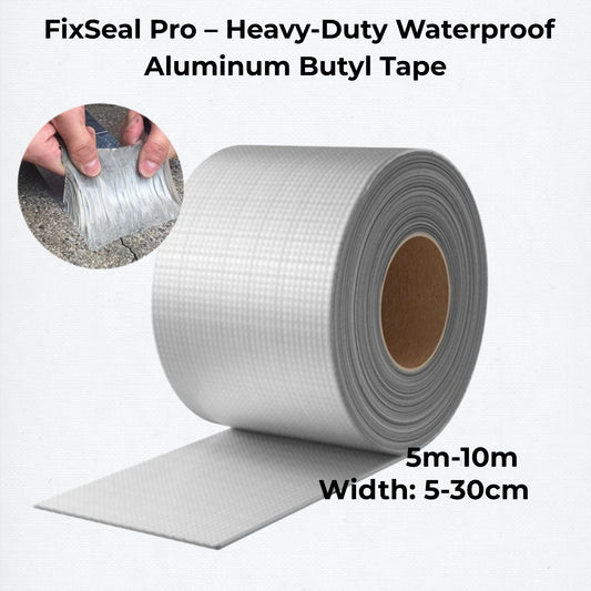 FixSeal Pro – Heavy-Duty Waterproof Aluminum Butyl Tape