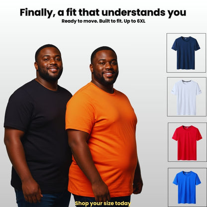 Big Size Quick-Dry T-Shirt – Up to 6XL
