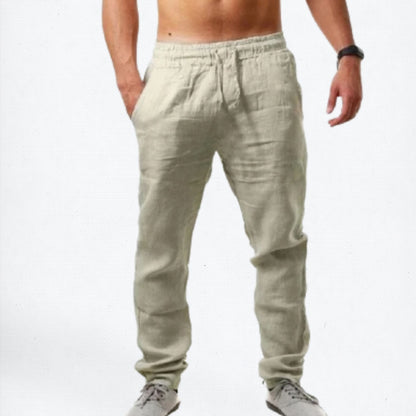 LuxeFit Linen Cotton Pants – Men's Breathable Streetwear