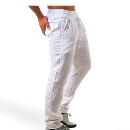 LuxeFit Linen Cotton Pants – Men's Breathable Streetwear