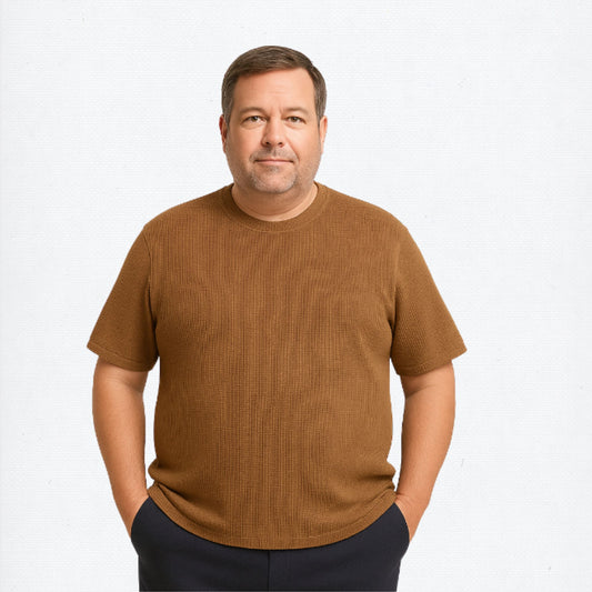 Free & Light – Waffle Tee for Men Who Rock Big Style