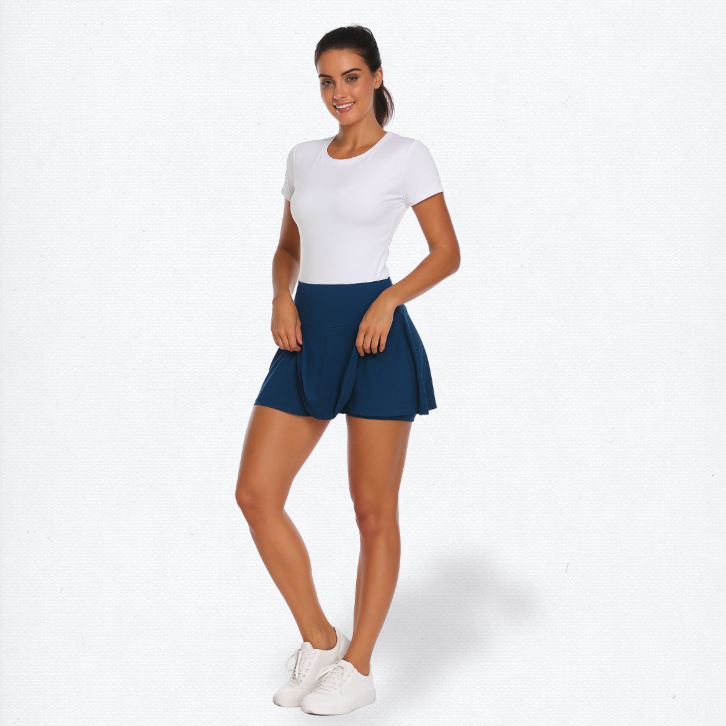 Summer Sport Skirt – High-Waist Quick-Dry Mini with Liner