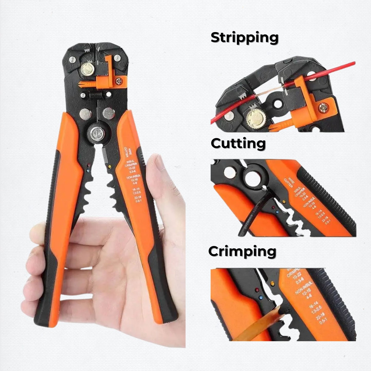 ESPLB 3-in-1 Automatic Wire Stripper, Crimper & Cutter – Self-Adjusting Tool